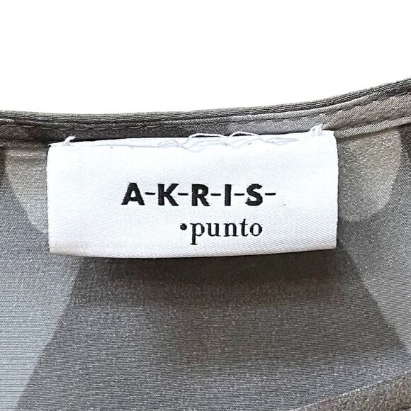 AKRIS PUNTO Hand Print Silk Blouse 6 - Picture 4 of 10